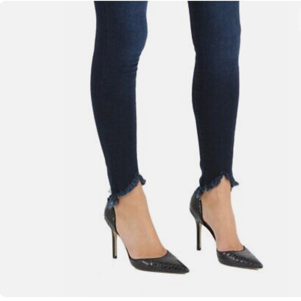 FRAME DENIM LE SKINNY DE JEANNE FRAYED SWEETHEART HEM LONGSTREET NWT 24